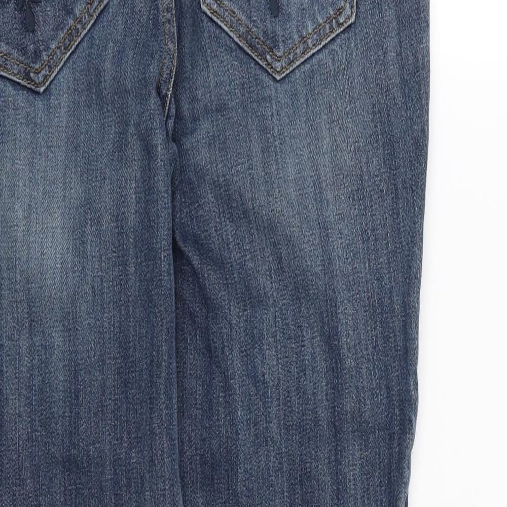 Womens UK Size 8 Preworn Regular Fit Skinny Blue Jeans