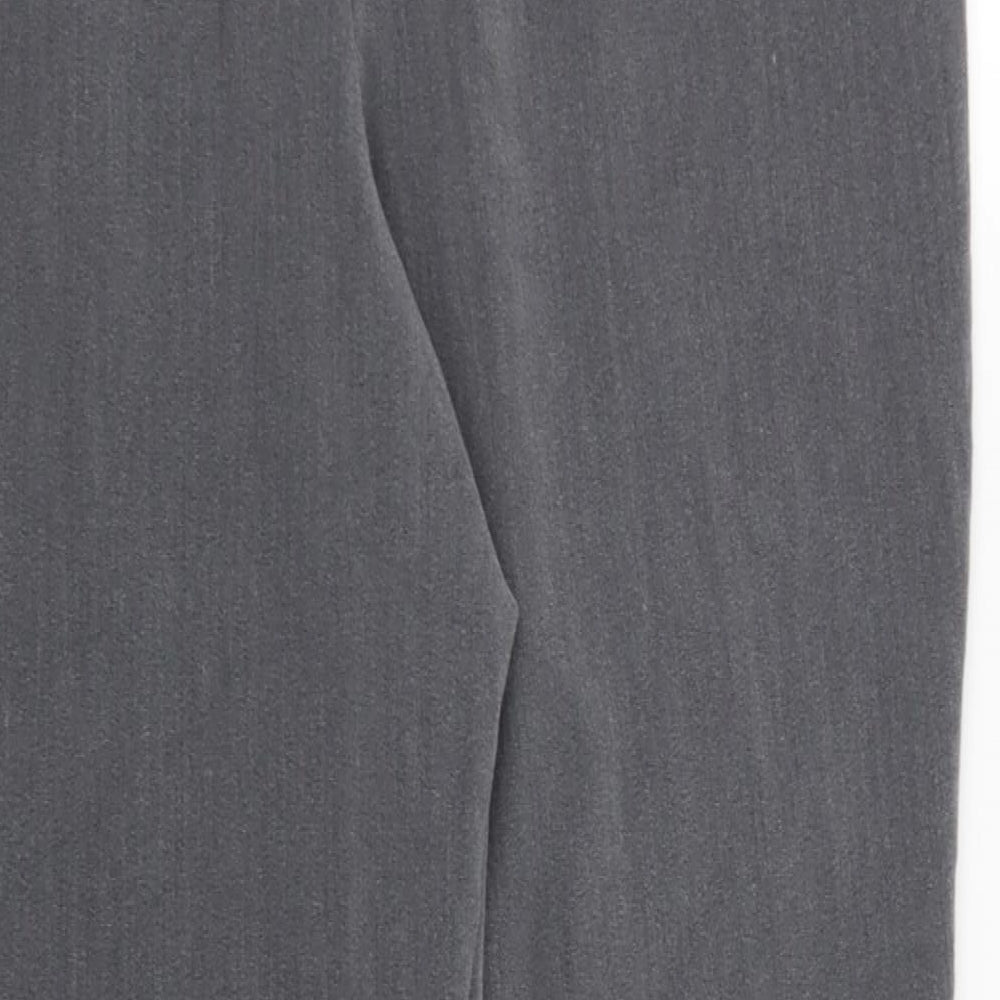 Womens UK Size 14 Preworn Regular Fit Grey Trousers