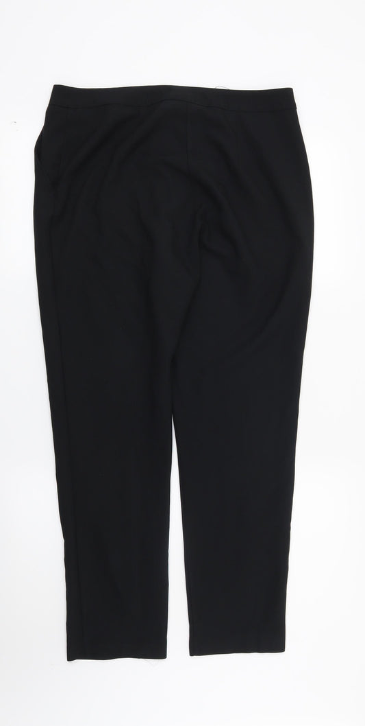 ASOS Womens Black Trousers Size 12 L28 in