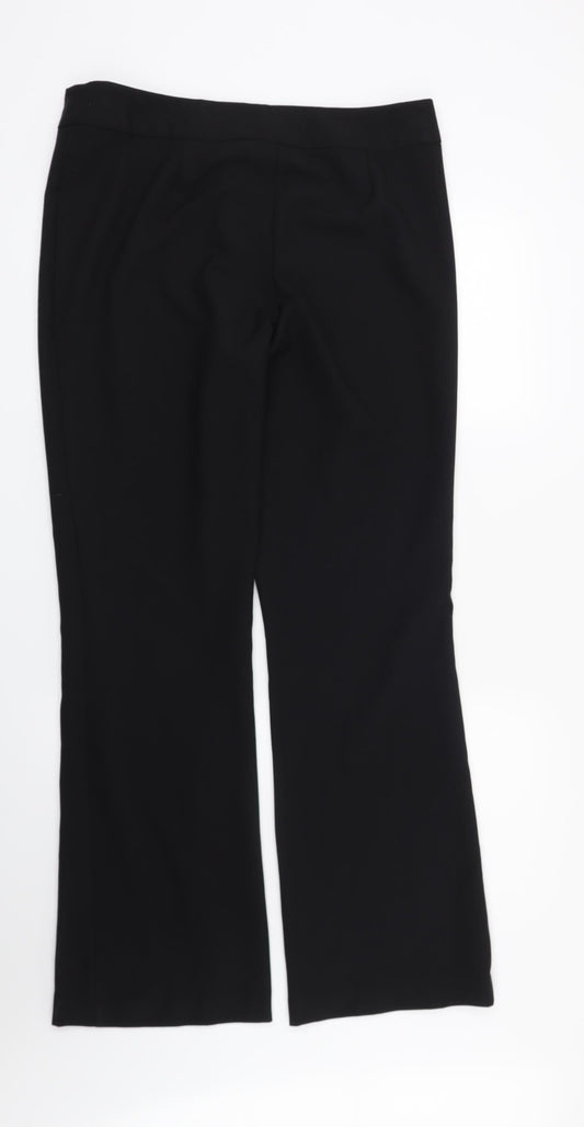 George Womens Black Trousers Size 12 L32 in