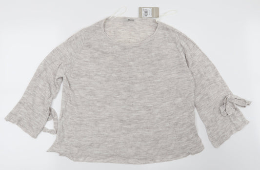 TU Womens Beige Pullover Jumper Size 10