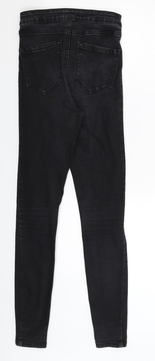 Denim Co Womens Black Denim Jegging Jeans Size 8 L29 in