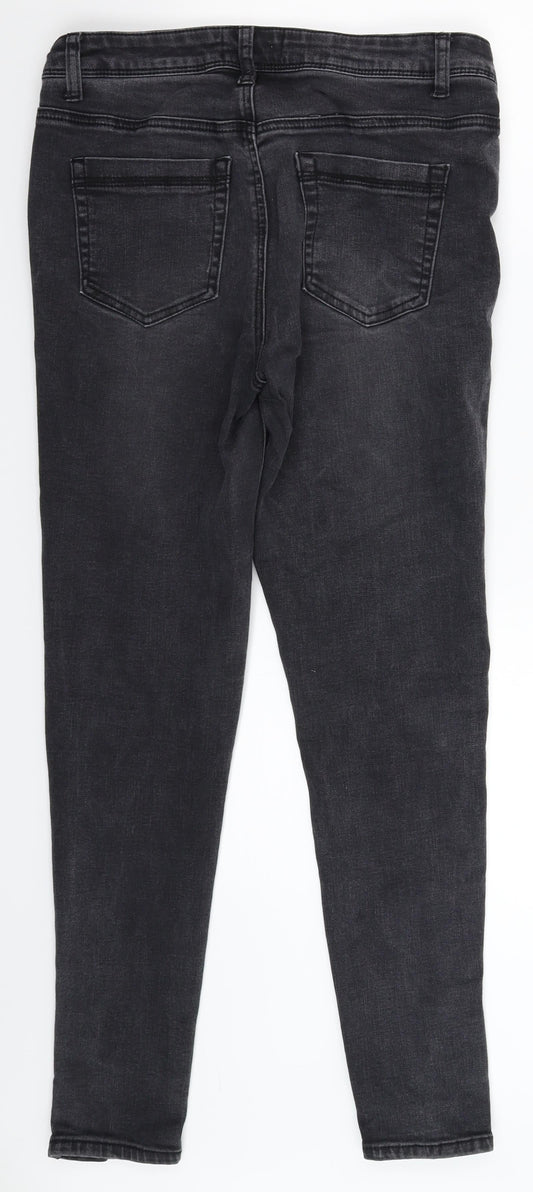 Womens UK Size 32 Preworn Extra-Slim Fit Skinny Black Jeans