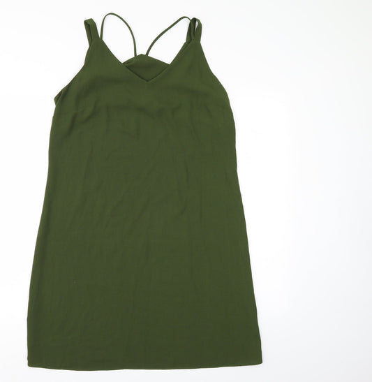 Peacocks Womens Green A-Line Size 12