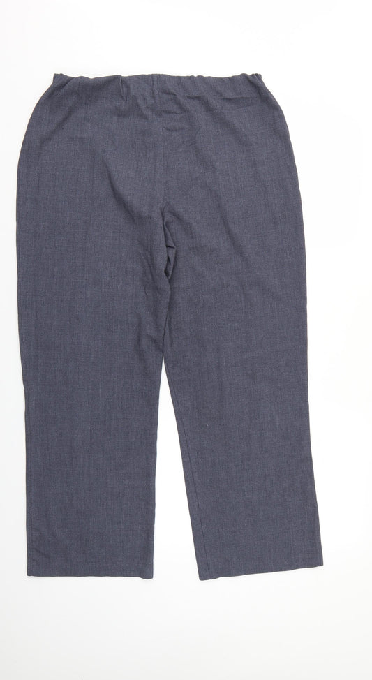 Autonomy Womens Grey Trousers Size 16 L27 in