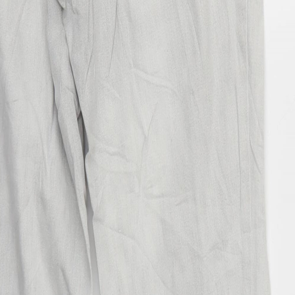 Basler Womens Grey Straight Cotton Jeans Size 14