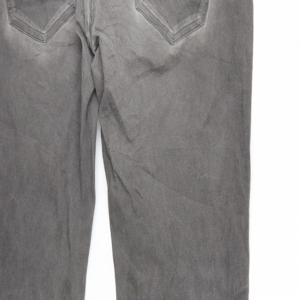 Womens UK Size Buena Vista Regular Fit Straight Grey Jeans