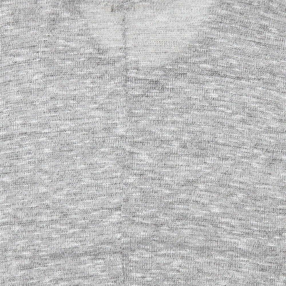 Miss Selfridge Womens Grey Basic T-Shirt Size 10