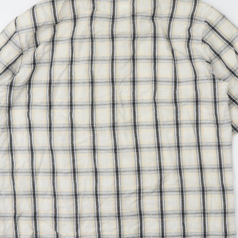 Mens UK Size M fairbanks Ivory Button-Up Long Sleeve Casual Shirt