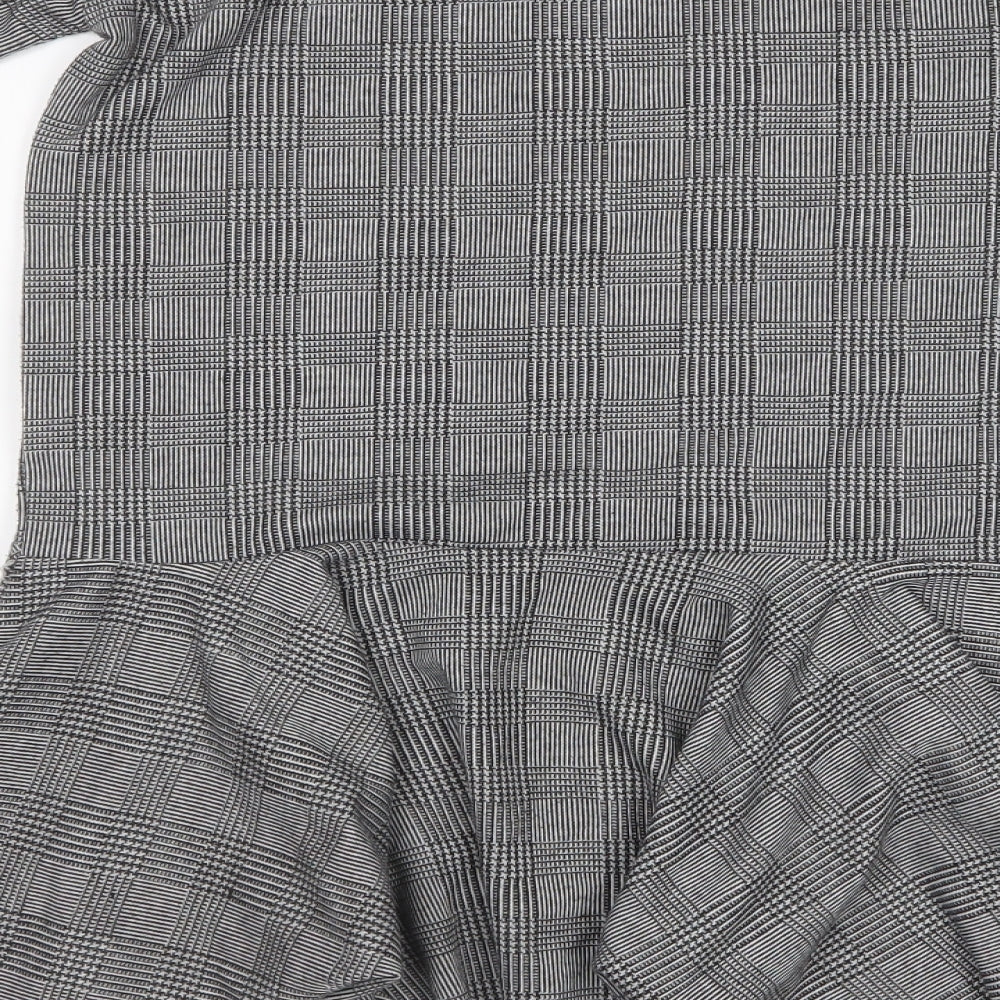 LFT Girls Grey Striped Shift Size 7-8 Years