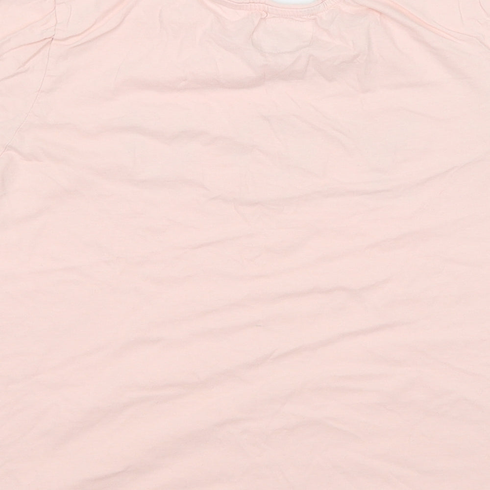 Preworn Girls Pink Top Pyjama Top Size M - You mean the world to me