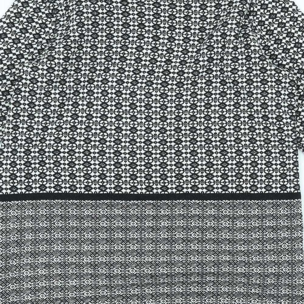 F&F Womens White Knit Jacket Coatigan Size 12