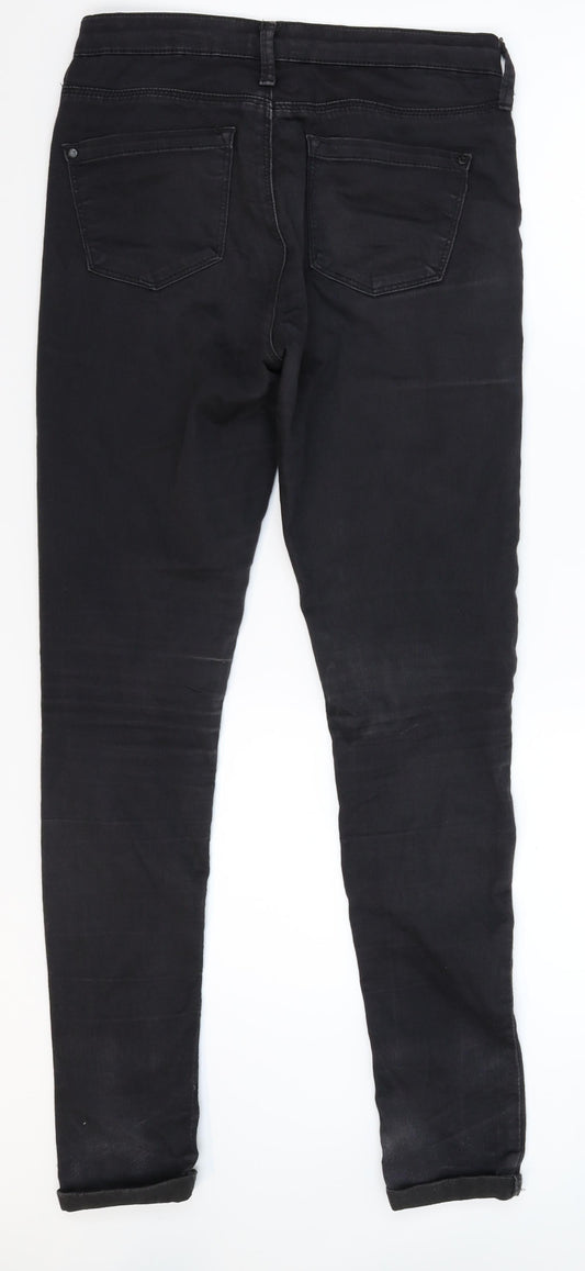 Topshop Womens Black Denim Jegging Jeans Size 28 in L29 in