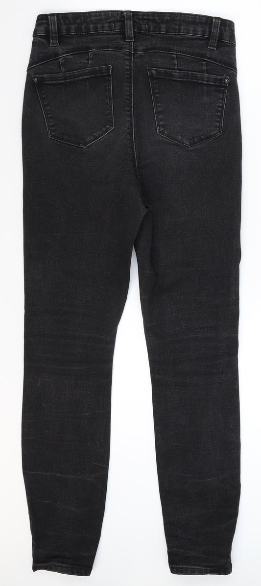 Denim Co Womens Black Denim Skinny Jeans Size 10 L27 in