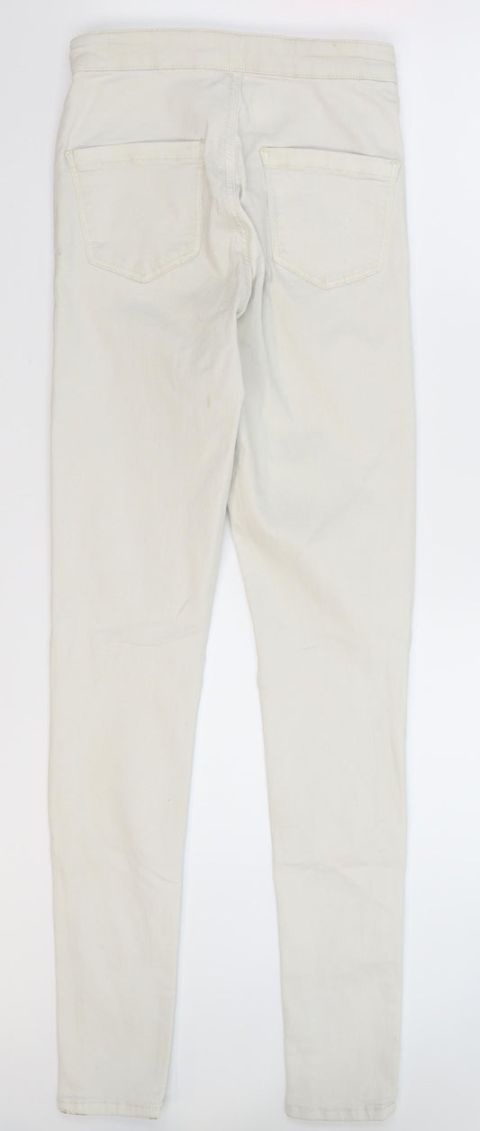 Topshop Womens White Denim Jegging Jeans Size 28 in L30 in