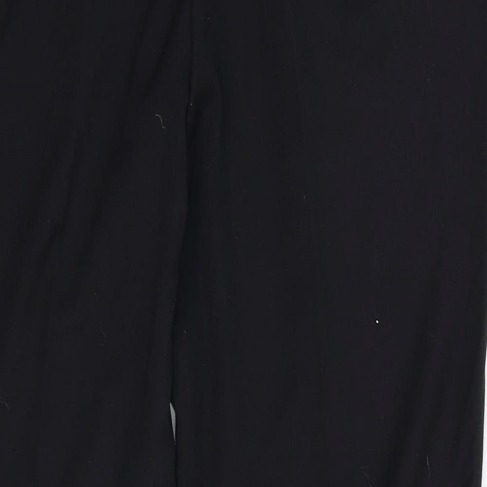 TU Womens Black Rayon Trousers Size 14 L28 in