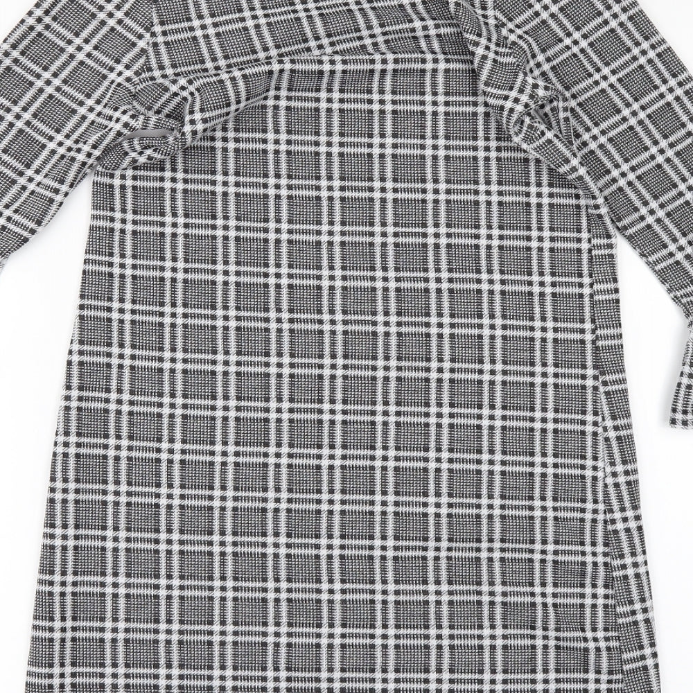 Quiz Womens Black Check Mini Size 6