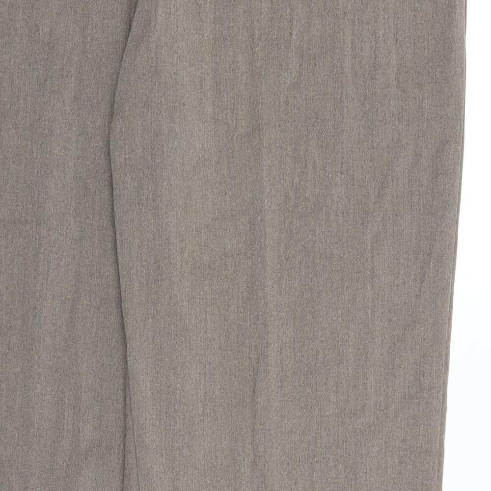 Womens UK Size 18 Marks and Spencer Regular Fit Dress Pants Brown Trousers