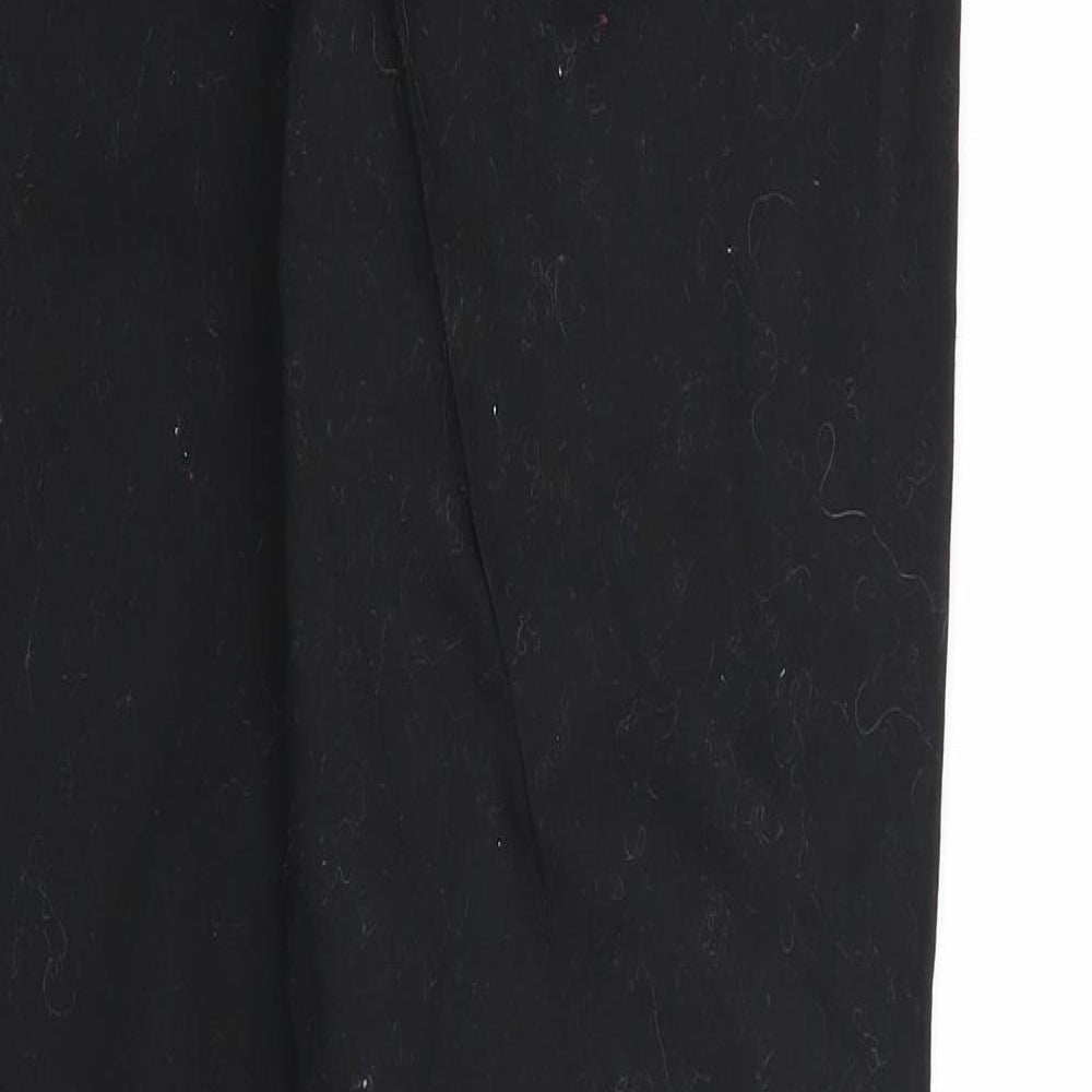 Denim & Co. Womens Black Denim Jegging Jeans Size 14 L28 in