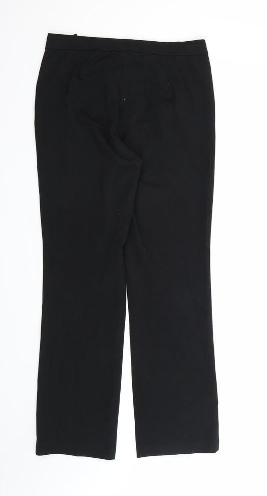 Womens UK Size 10 Marks and Spencer Regular Fit Dress Pants Black Trousers