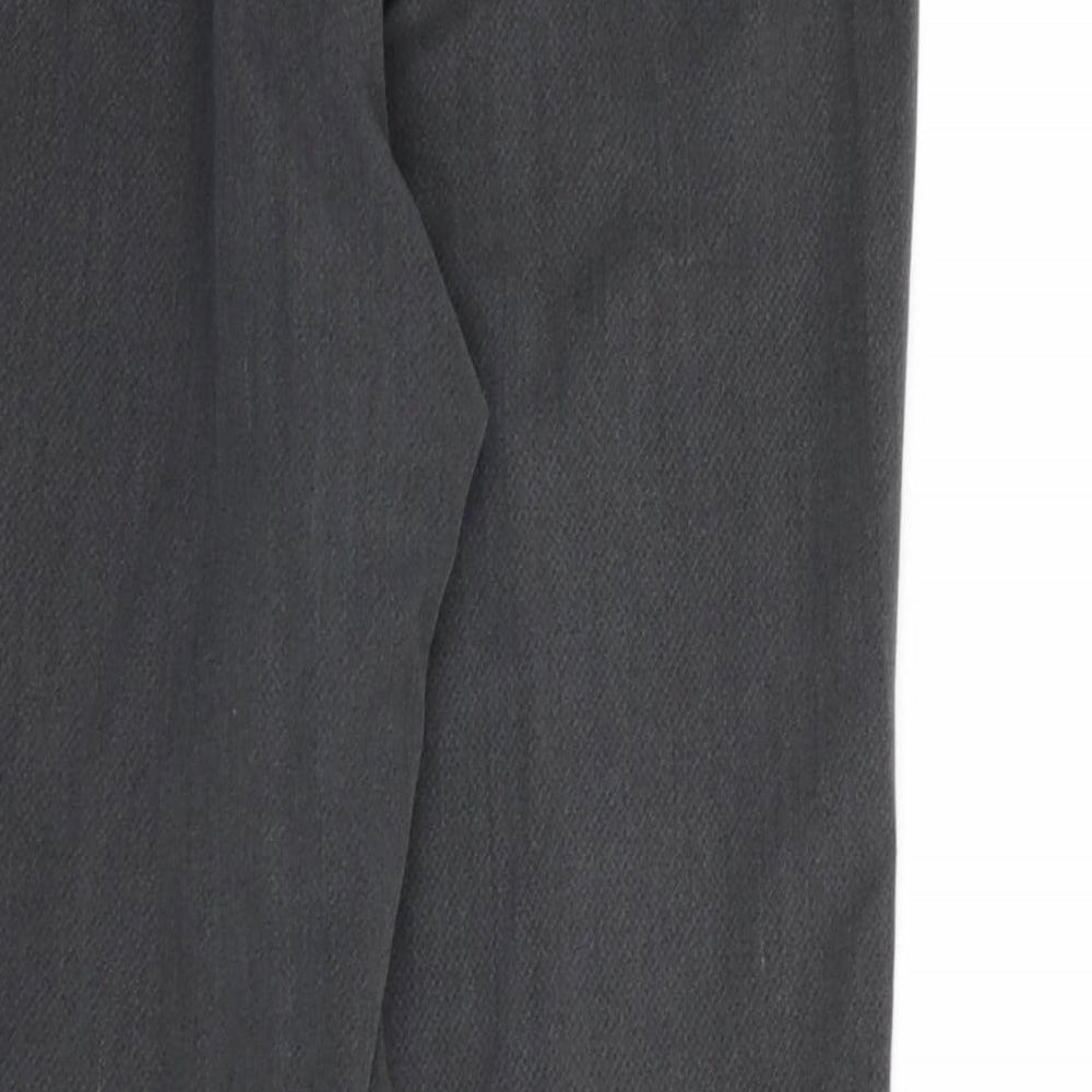 Marks and Spencer Womens Grey Rayon Dress Pants Trousers Size 10 L28 in
