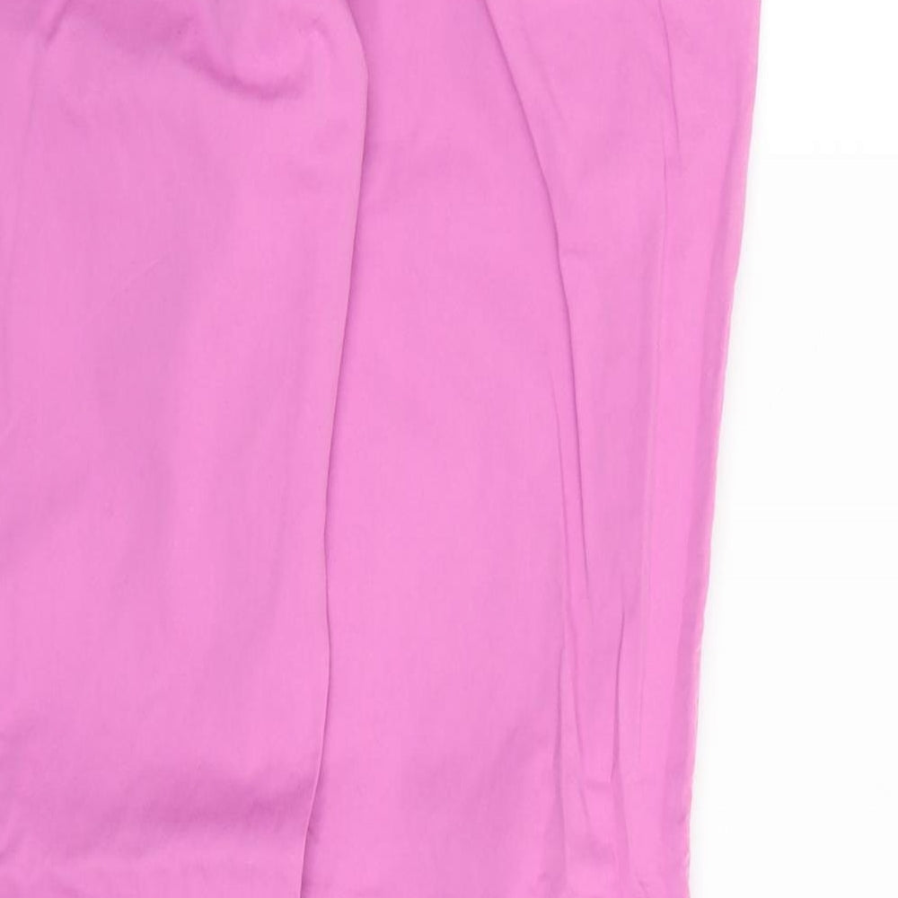 ESPIRIT Womens Purple Chino Trousers Size 12 L32 in