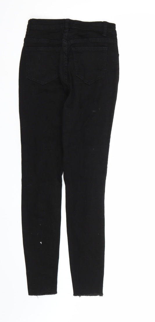 Womens UK Size M SHIEN Regular Fit Skinny Black Jeans