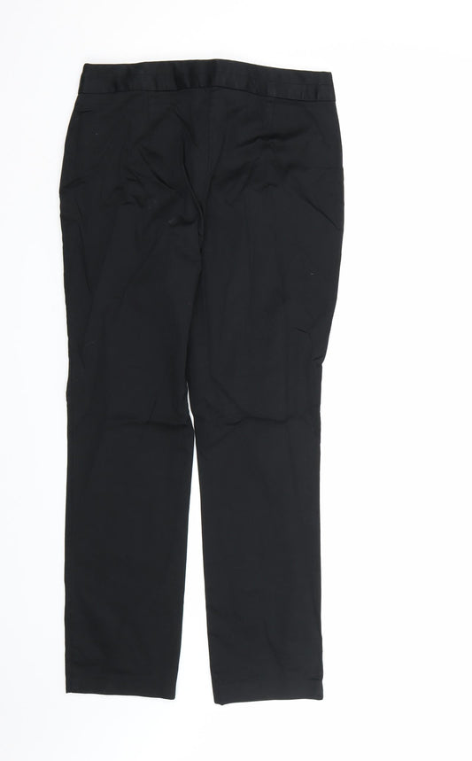 Womens UK Size 10 Marks and Spencer Regular Fit Dress Pants Black Trousers