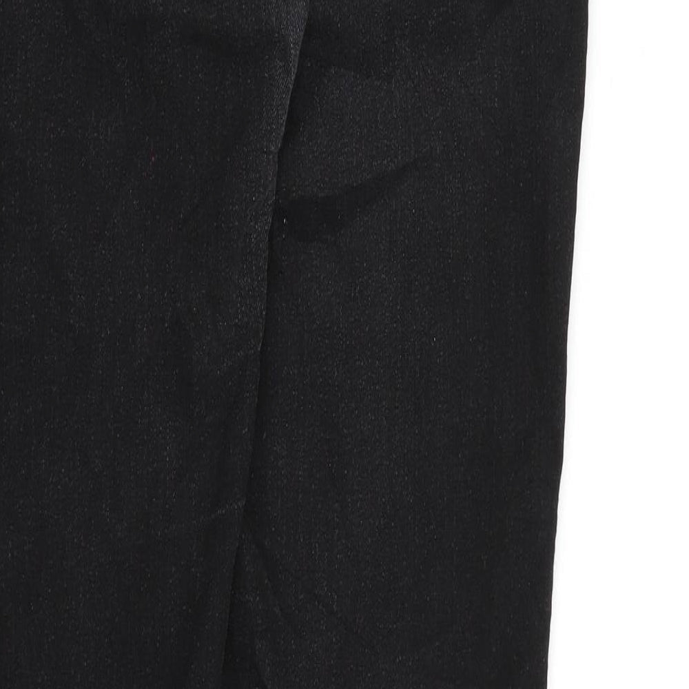 Womens UK Size 32 in Preworn Regular Fit Straight Black Jeans