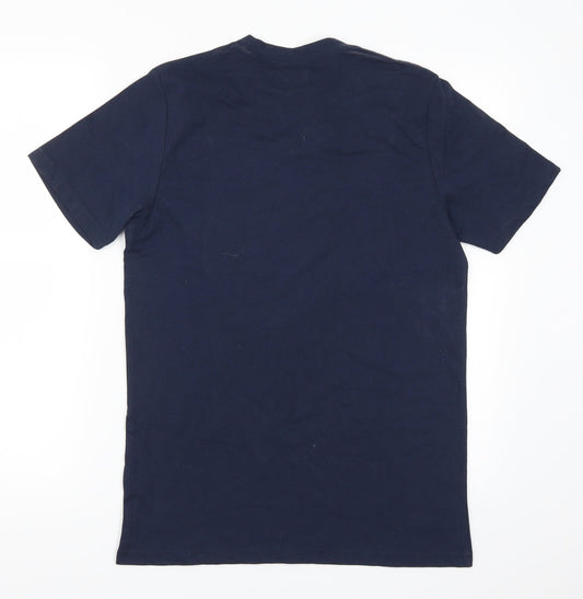 Avenue Mens Blue T-Shirt Size S - Eat Sleep Turkey Repeat