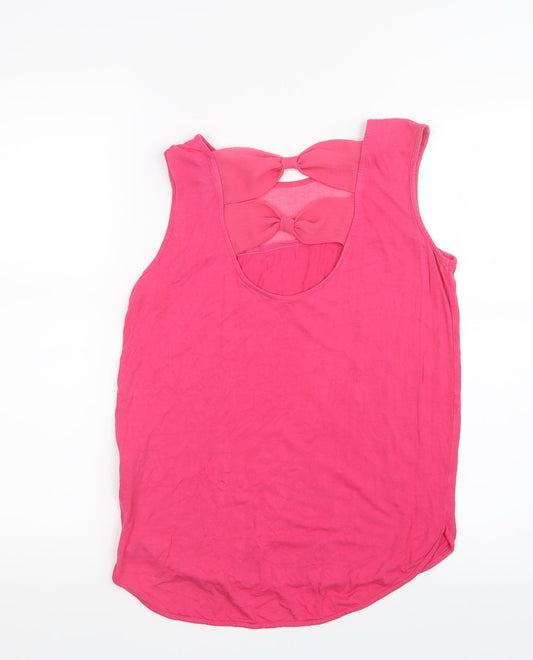 Womens UK Size 8 NEXT Pink Camisole T-Shirt