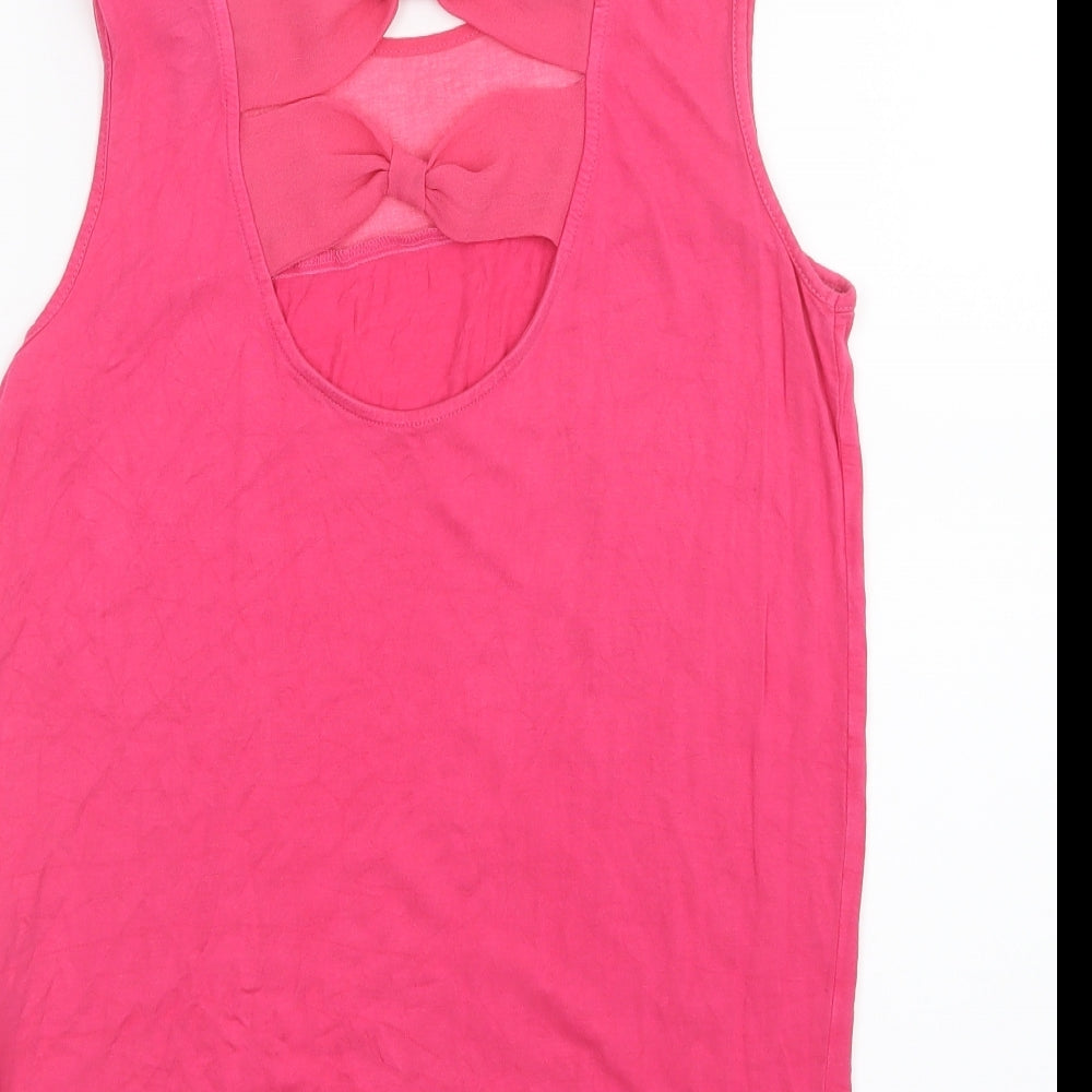 Womens UK Size 8 NEXT Pink Camisole T-Shirt