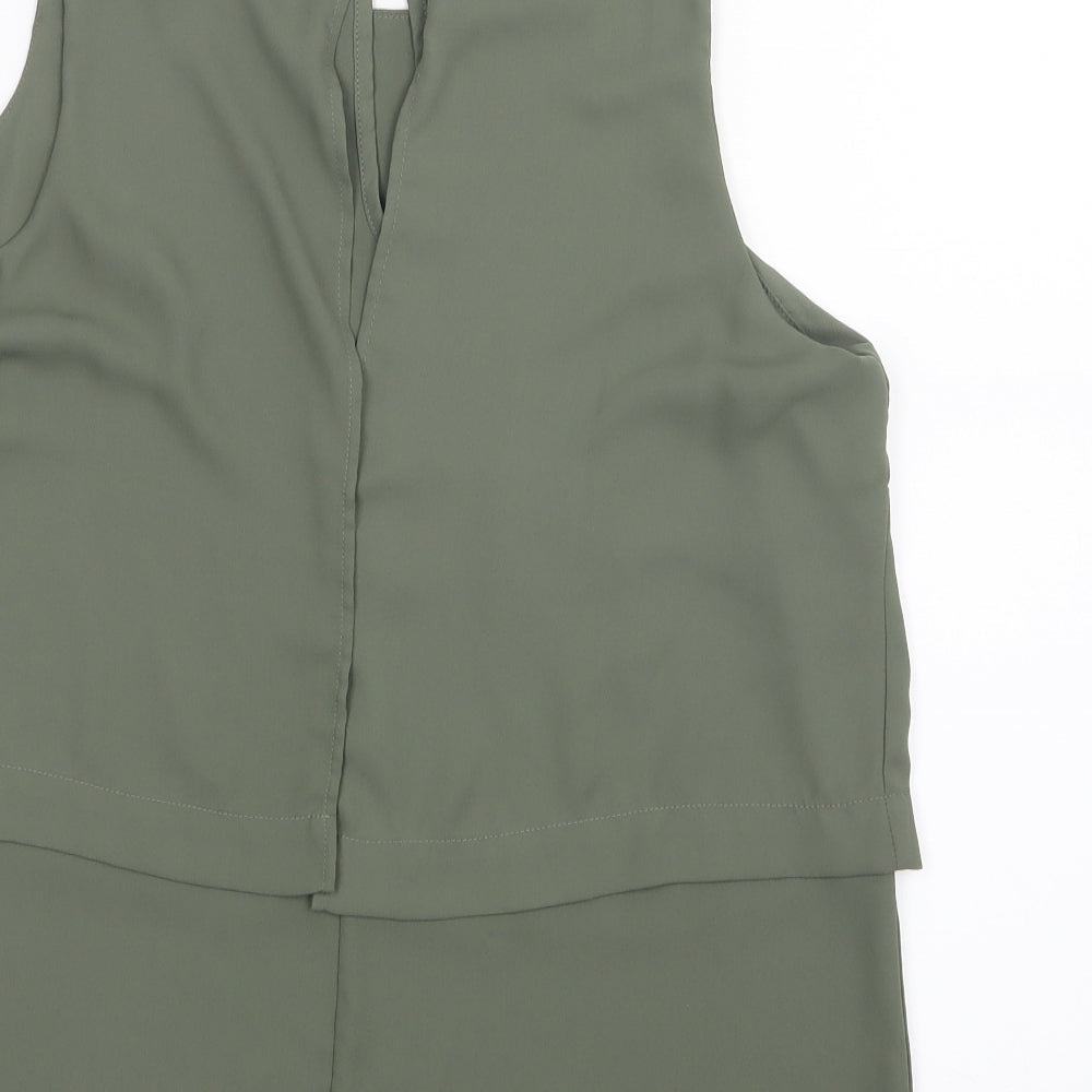Womens UK Size 14 Select Green Basic Blouse