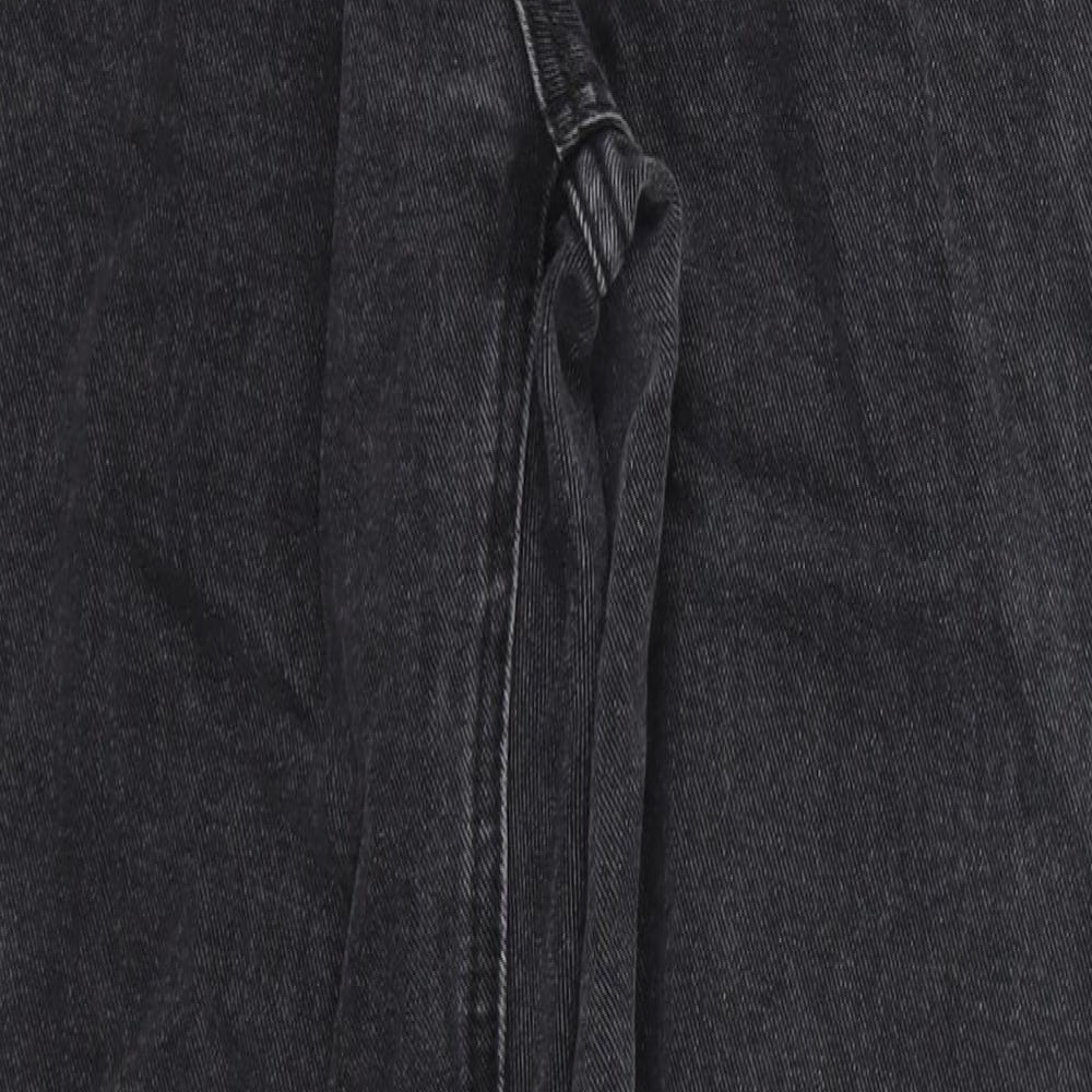 Pretty Little Thing Womens Black Straight Jeans Size 26 L26 in