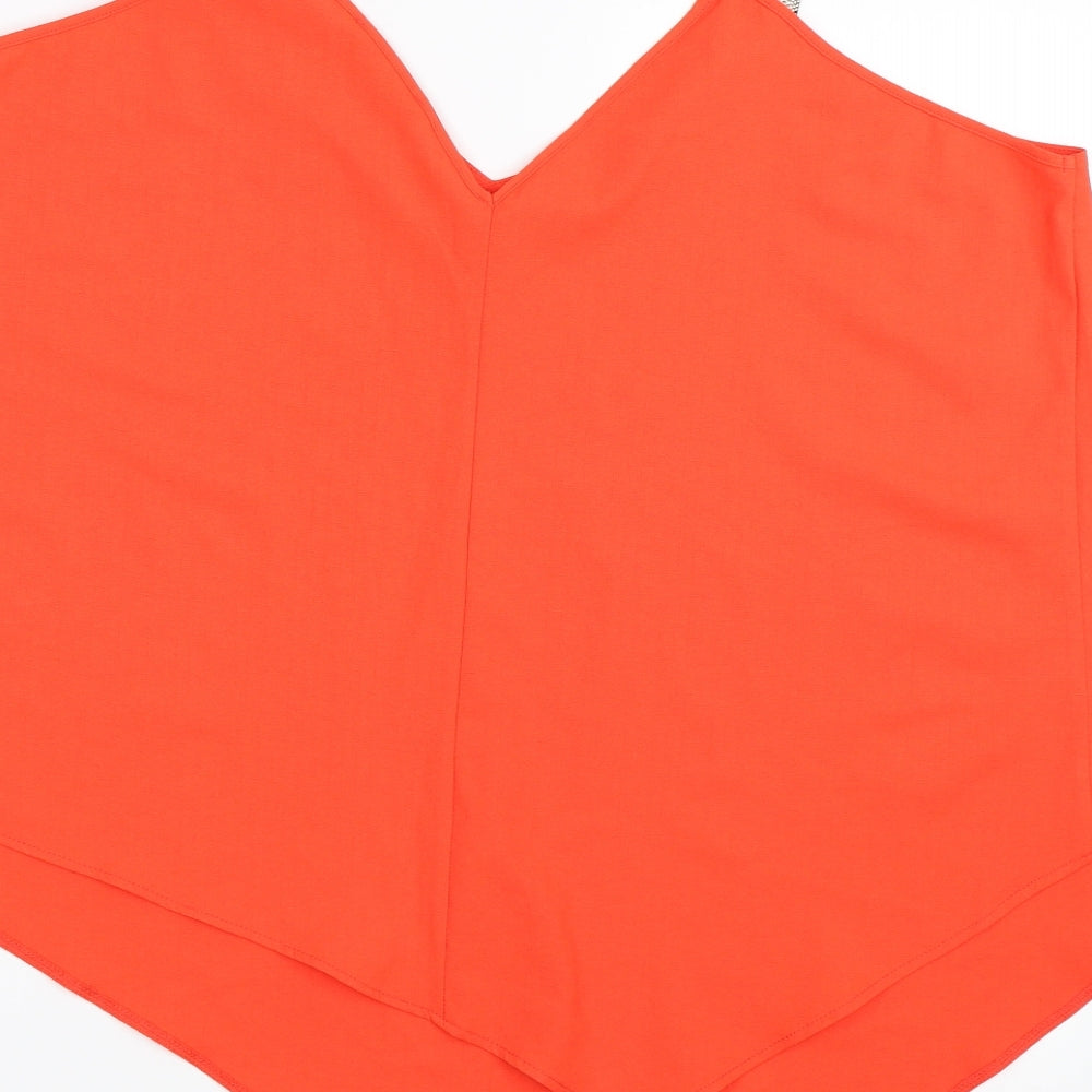 George Womens Red Basic Blouse Size 20