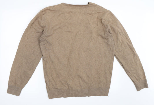 Aspen & Court Mens Beige Pullover Jumper Size L