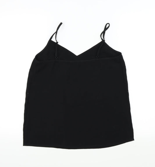 Womens UK Size 10 NEXT Black Basic T-Shirt