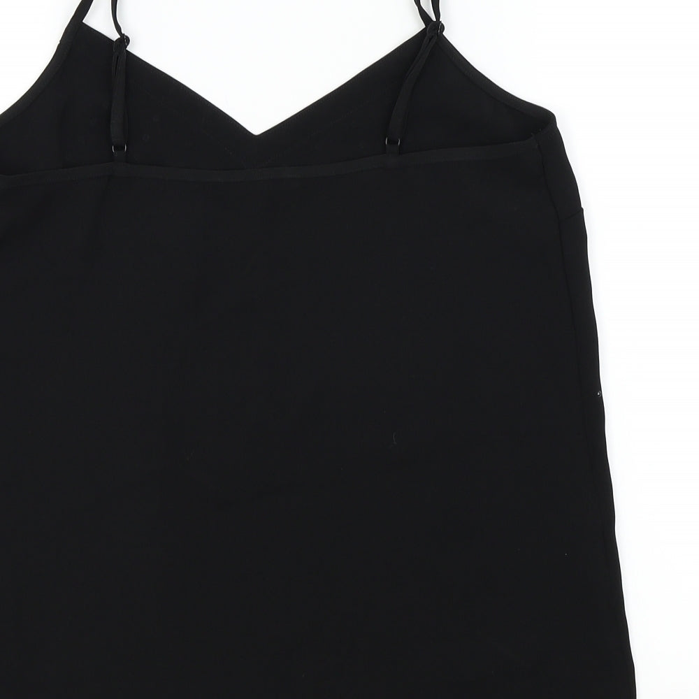 Womens UK Size 10 NEXT Black Basic T-Shirt