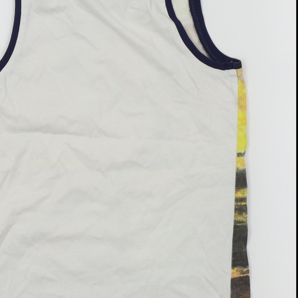 Marks & Spencer Boys Multicoloured Basic T-Shirt Size 9 Years