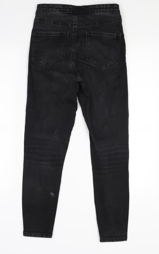 Primark Womens Black Denim Jegging Jeans Size 10 L28 in