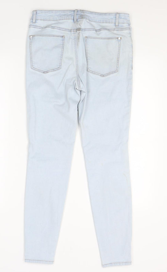 TU Womens Blue Denim Skinny Jeans Size 12 L28 in