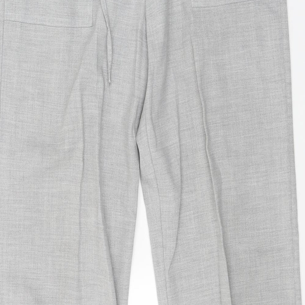 Womens UK Size 12 For Women Regular Fit Grey Trousers