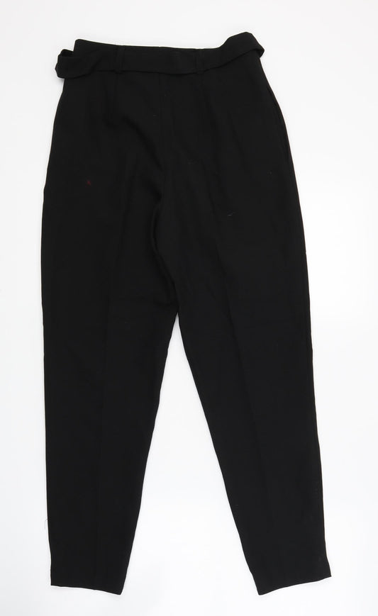 New Look Womens Black Trousers Size 6 L25.5 in