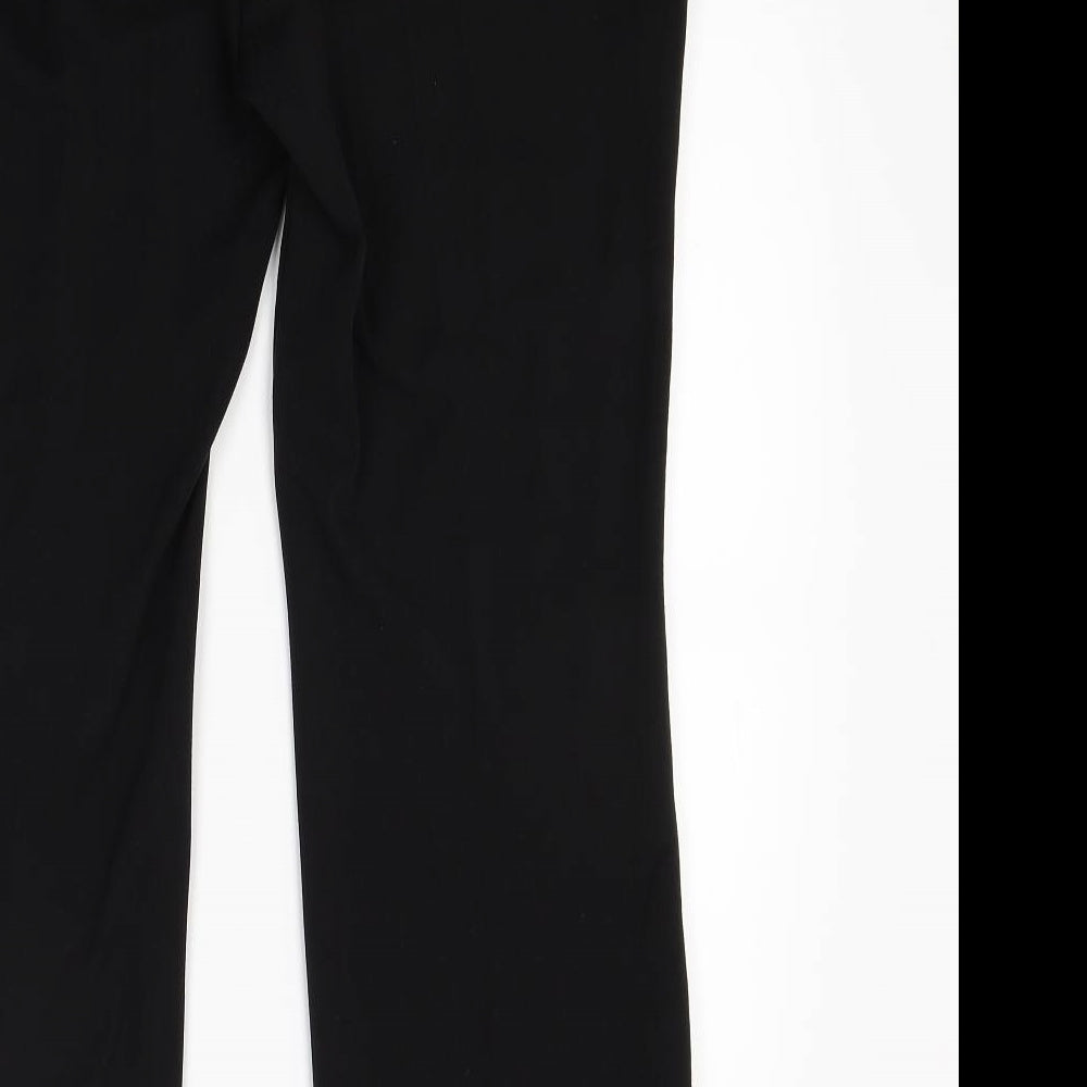Womens UK Size 14 Marks and Spencer Regular Fit Black Trousers