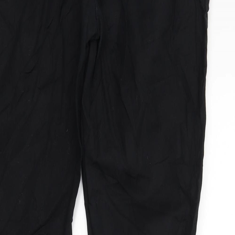 Womens UK Size 28 in Preworn Regular Fit Black Trousers