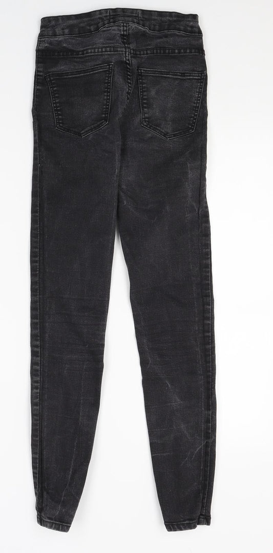 New Look Womens Black Denim Jegging Jeans Size 8 L25 in