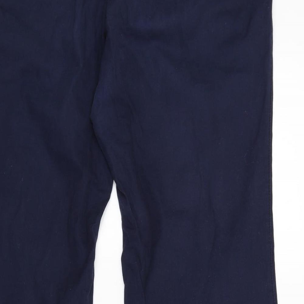 Womens UK Size 16 Jackpot Regular Fit Chino Blue Trousers