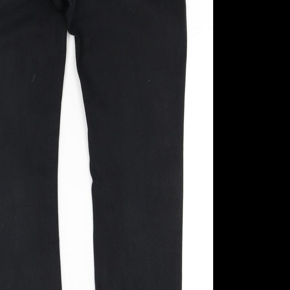 M&Co Womens Black Denim Skinny Jeans Size 12 L20 in