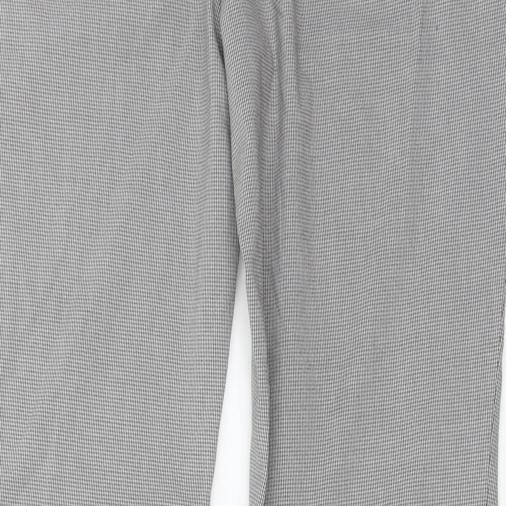 Womens UK Size 32 in Zara Regular Fit Grey Trousers