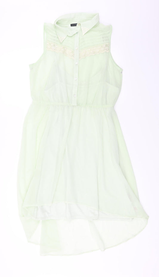 Additional front view of Atmosphere women’s green a-line, size UK 12
